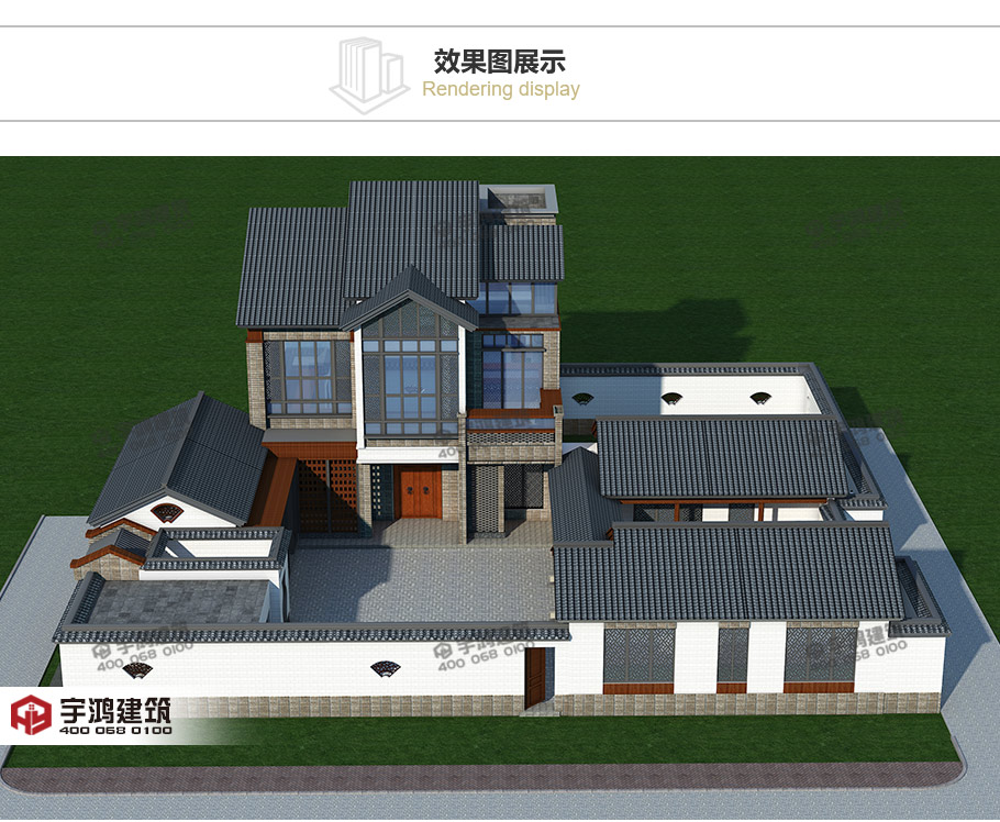 27x25米帶庭院新農(nóng)村別墅設(shè)計(jì)圖紙