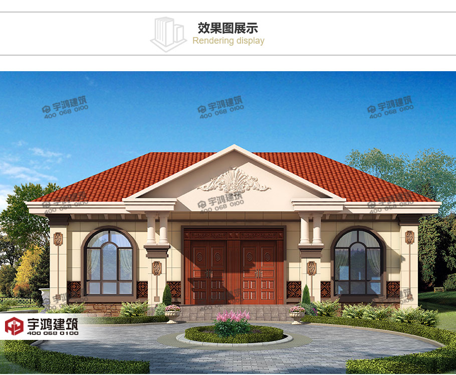 12萬精致農村一層平房設計圖,簡單時尚實用