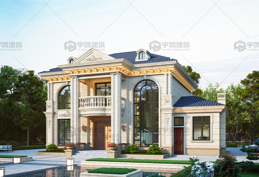 占地面積約190平方歐式別墅全套圖紙