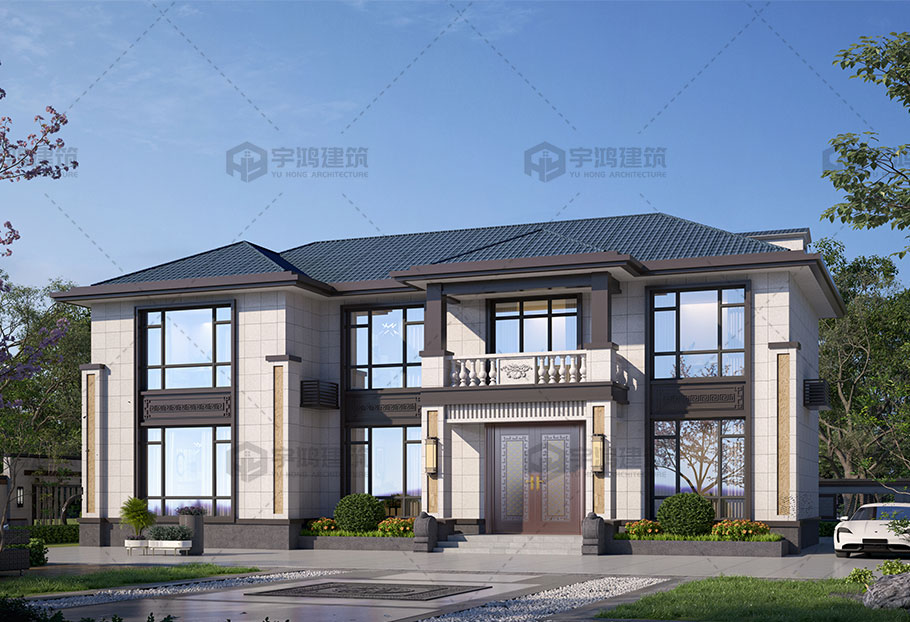 造價27萬-35萬新中式別墅設計圖紙