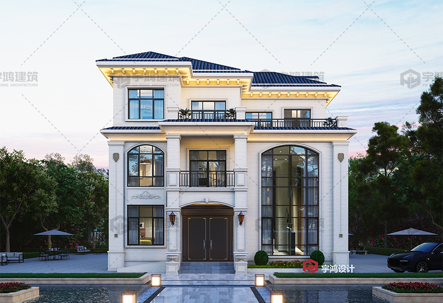 造價30萬-40萬新中式三層別墅全套設計