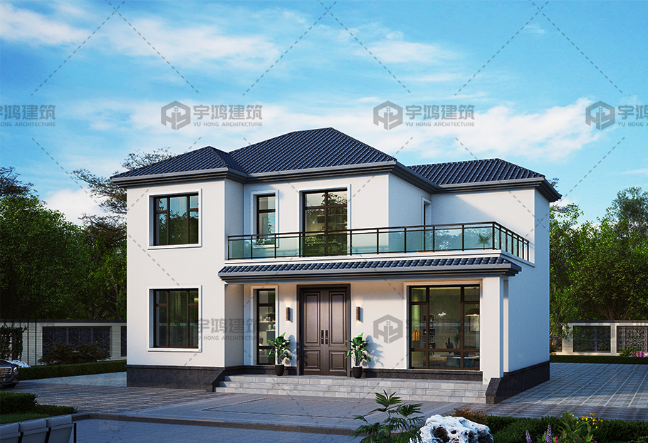 占地122平方現代二層別墅全套圖紙設計